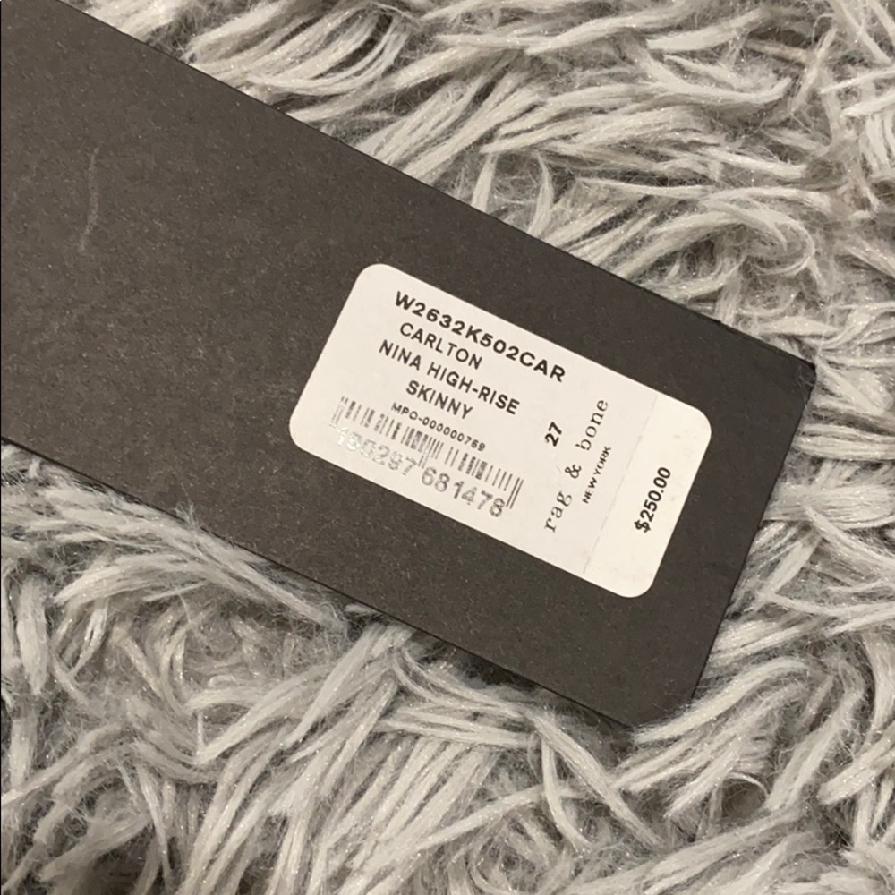 NEW • Rag & Bone • Nina High Rise Skinny Jeans - Picture 8 of 10